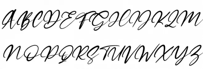 Satisfield Italic Schriftart Groß