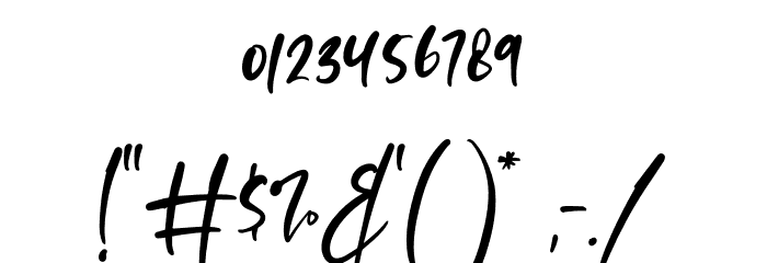Satisfield Font OTHER CHARS