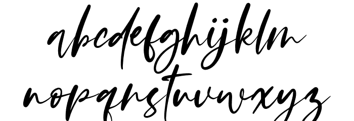 Satisfield Font LOWERCASE
