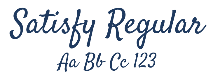 Satisfy Regular Font Preview