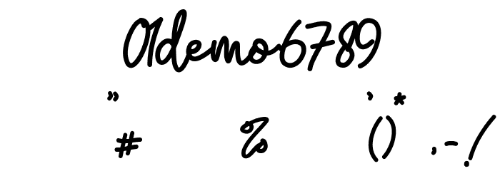 Sativa_Demo Font OTHER CHARS