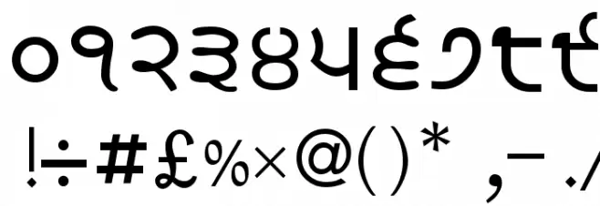 Satluj Font OTHER CHARS