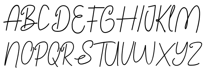 Satnight Signature 字体 大写