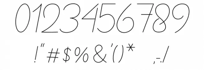 Satrinah Demo Font OTHER CHARS