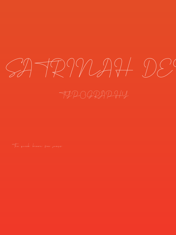 Satrinah Demo Poster