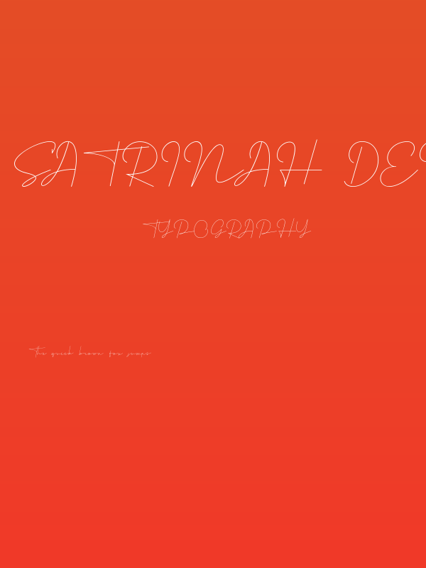 Satrinah Demo Poster