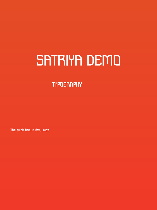 Satriya Demo Poster