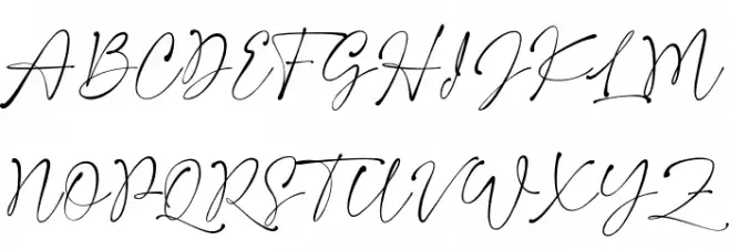 SattamySignature Caratteri MAIUSCOLE