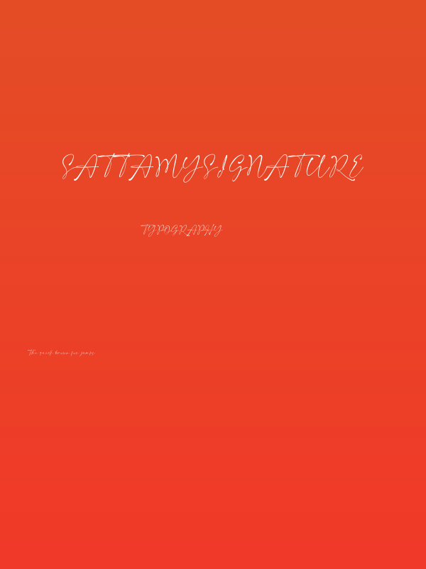 SattamySignature Poster