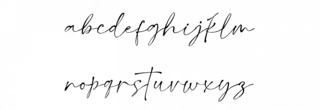 SattamySignature Schriftart Kleinbuchstaben