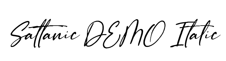 Sattanic DEMO Italic  Fuentes Gratis Descargar