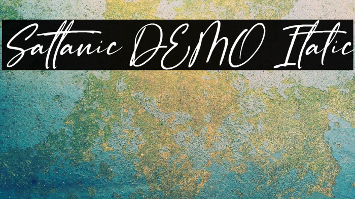 Sattanic DEMO Italic Example 3