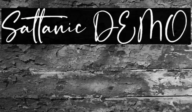 Sattanic DEMO Font examples