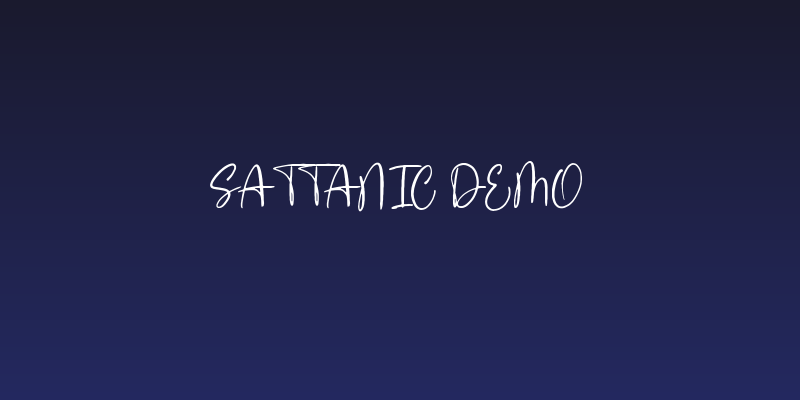 Sattanic DEMO Social Header