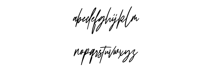 Sattiers Free Font LOWERCASE