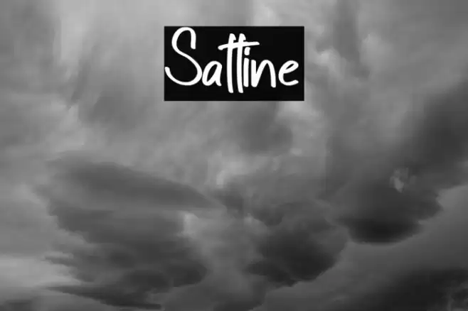 Sattine Font examples