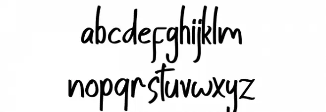 Sattine Font LOWERCASE