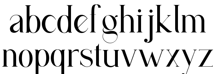 Sattins Font LOWERCASE