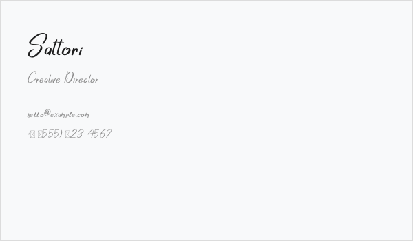 Sattori Business Card