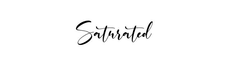 Saturated  Free Fonts Download