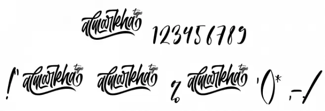 Saturated Font OTHER CHARS