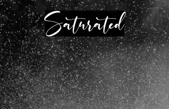 Saturated Font examples