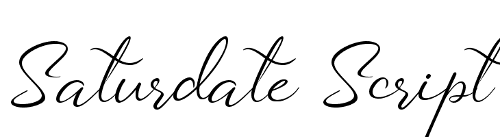Saturdate Script  नि: शुल्क फ़ॉन्ट्स डाउनलोड