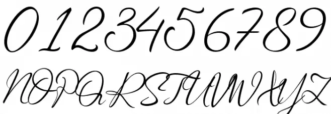 Saturdate Script Font OTHER CHARS