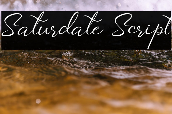 Saturdate Script Example 3