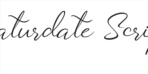 Saturdate Script Logo