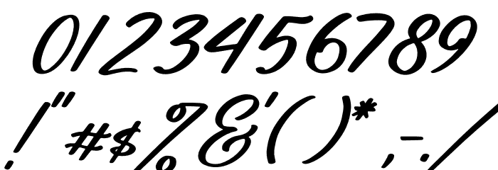 Saturday Bright Italic Font OTHER CHARS