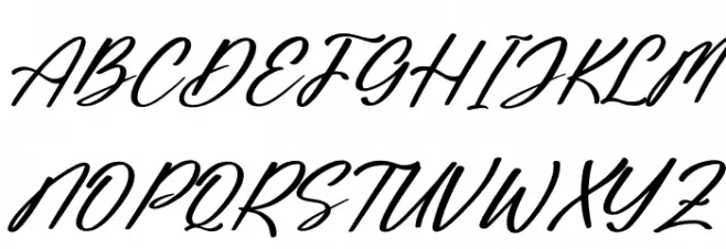 Saturday Bright Italic フォント 大文字