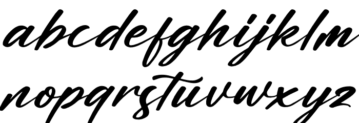 Saturday Bright Italic Font LOWERCASE