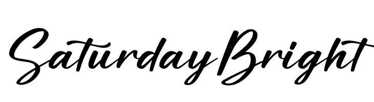 Saturday Bright  Frei Schriftart Herunterladen