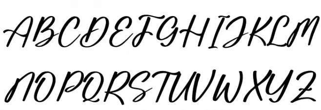 Saturday Bright Schriftart Groß