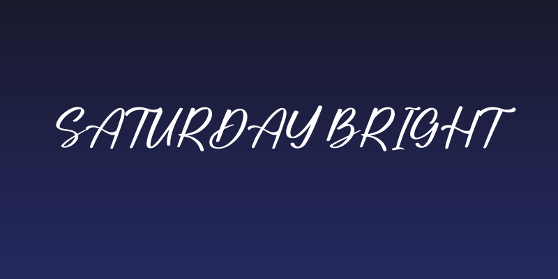 Saturday Bright Social Header