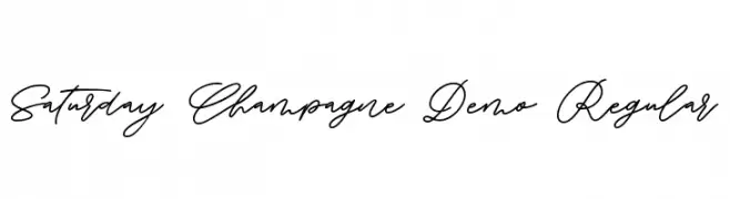 Saturday Champagne Demo Regular  baixar fontes gratis