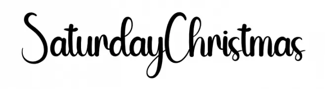 Saturday Christmas Font