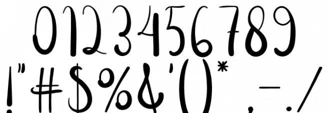 Saturday Christmas Font OTHER CHARS