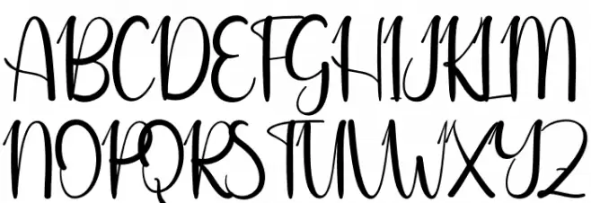 Saturday Christmas Font UPPERCASE