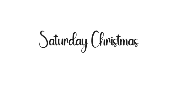 Saturday Christmas Logo
