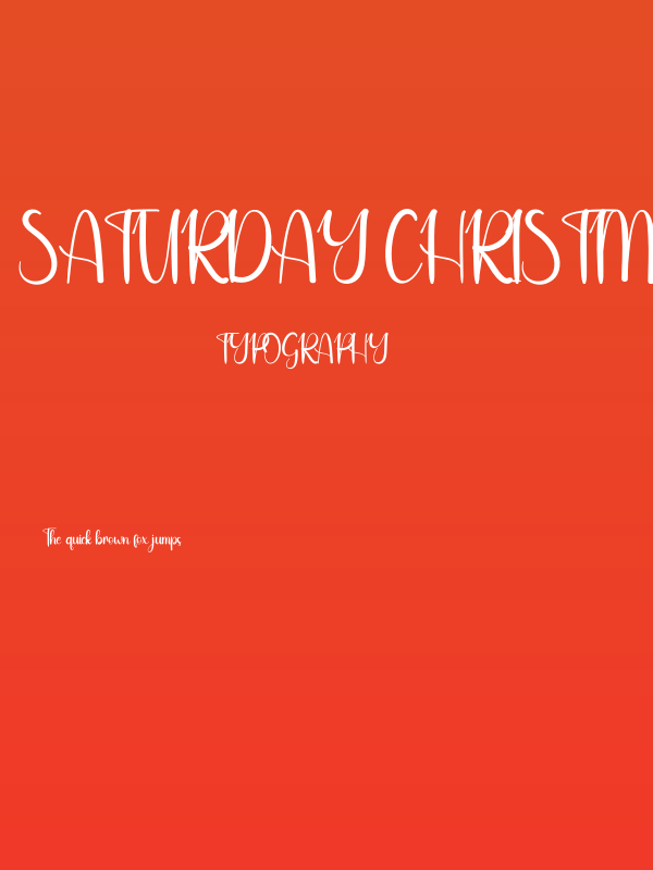 Saturday Christmas Poster