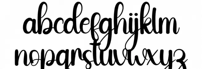 Saturday Christmas Font LOWERCASE