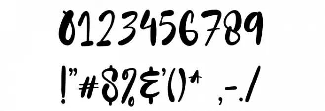 Saturday Hustle Regular Font OTHER CHARS