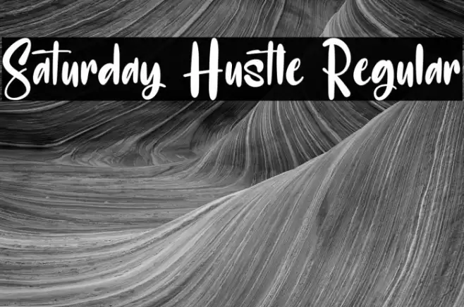 Saturday Hustle Regular Font examples