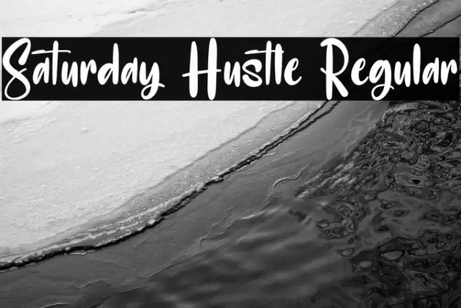 Saturday Hustle Regular Font examples