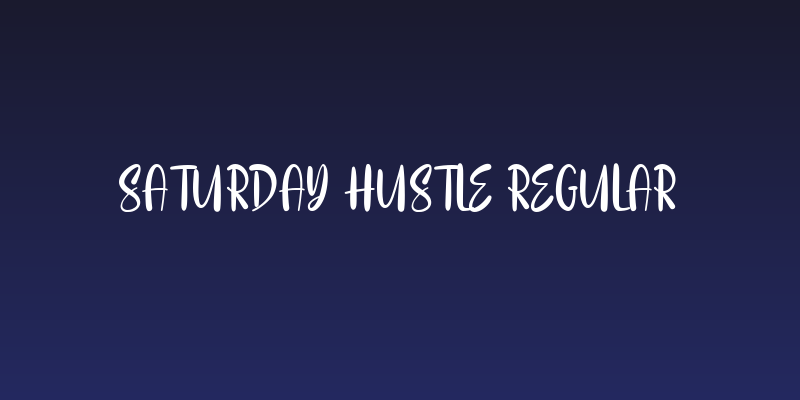 Saturday Hustle Regular Social Header