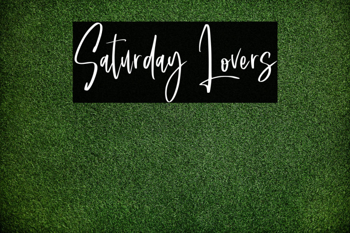 Saturday Lovers Font examples