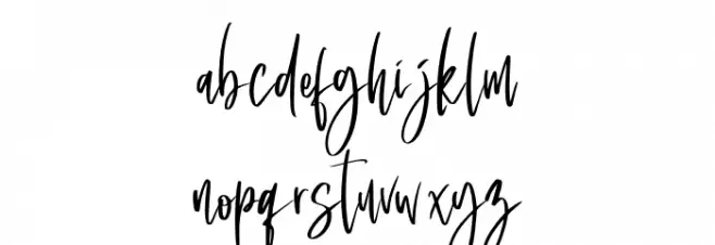 Saturday Lovers Schriftart Kleinbuchstaben