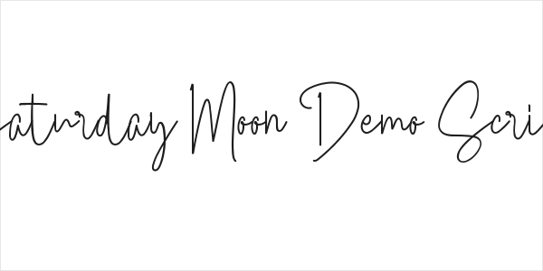 Saturday Moon Demo Script Logo
